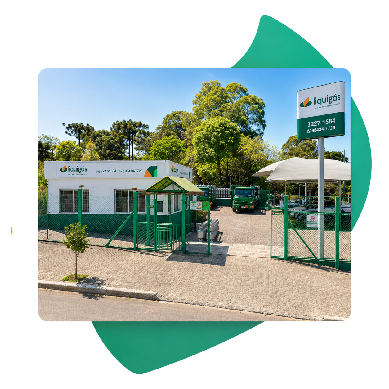 Pátio e entrada da PV Distribuidora em Caxias do Sul