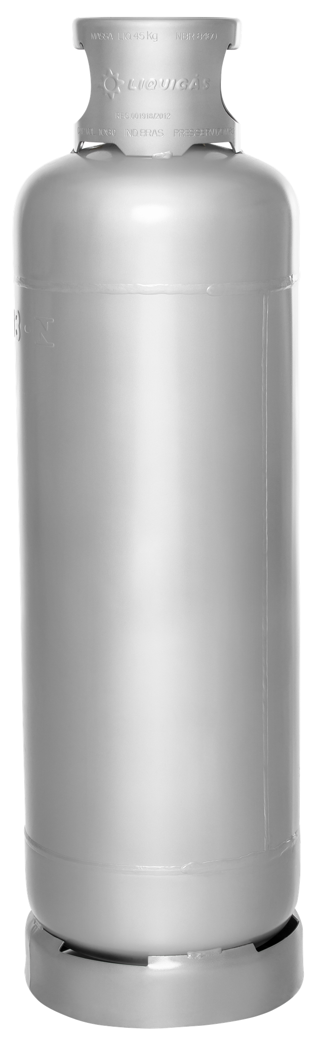 Cilindro de gás Liquigás P45, ideal para restaurantes e indústrias